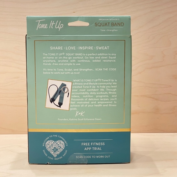 Tone It Up Premium Women's Squat Band-Set of 2 Bands - Picture 5 of 7
